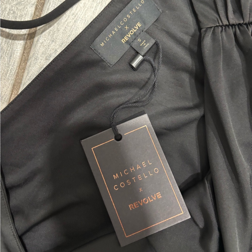 Revolve x Michael Costello Mina Mini Dress Size Small in Black - Picture 4 of 6